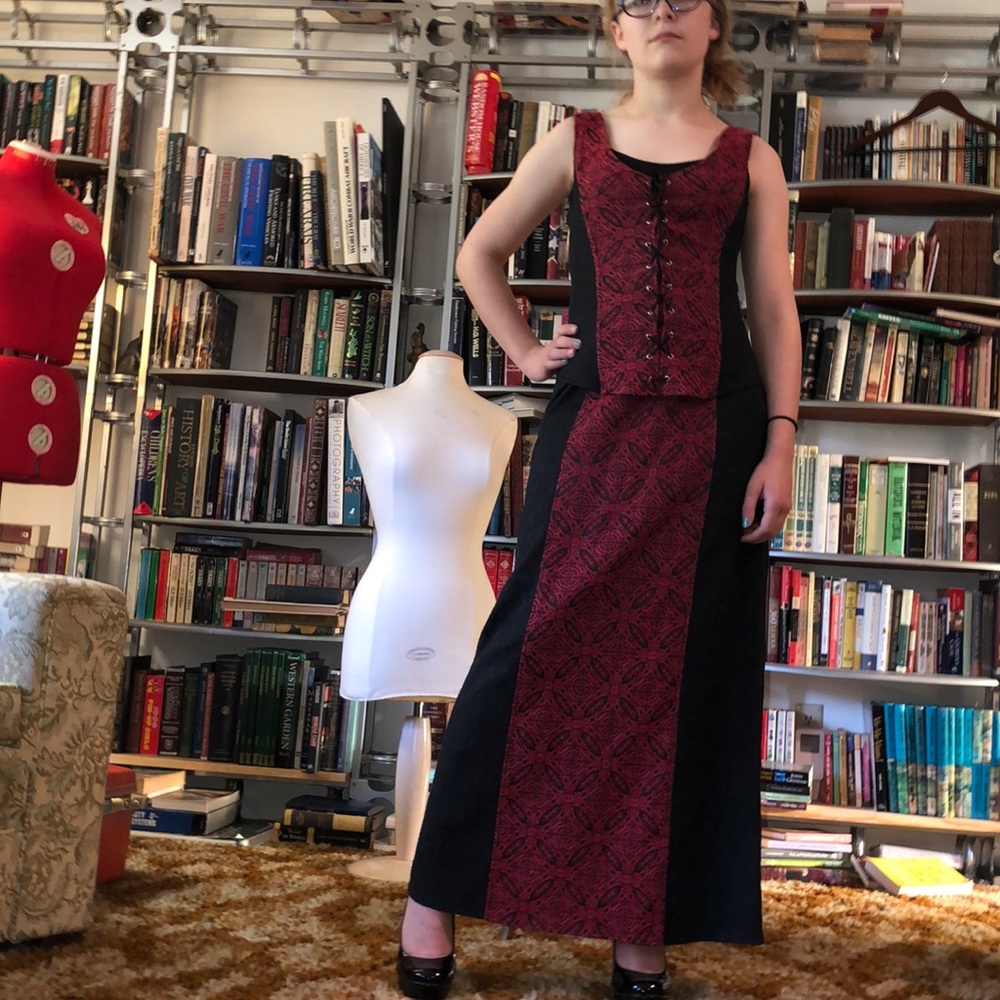 VTG goth corset top